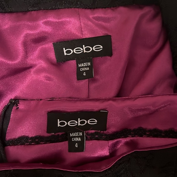Bebe black 2 piece skirt & suit jacket size 4 🖤 - Picture 16 of 17